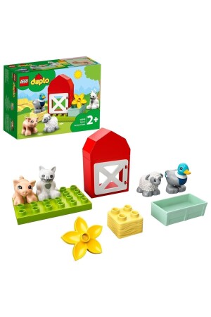 MNZ-® DUPLO® Town Farm Animal Care 10949 - مجموعة ألعاب المزرعة للأطفال (11 قطعة) 5702016888867 - LEGO
