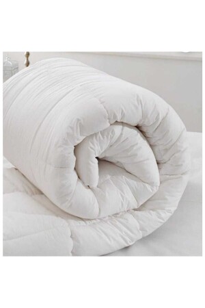 MNZ- Duvet واحد مضاد لللطفافة مضاد للبكتيريا سليكون غطاء 155 X 215 سم حجم القطن الأبيض Akfil-T - AYHOME