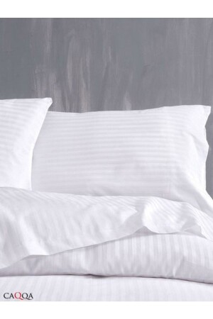 MNZ - واحد شريطات ساتن فندق Duvet غطاء مجموعة - Caqqa