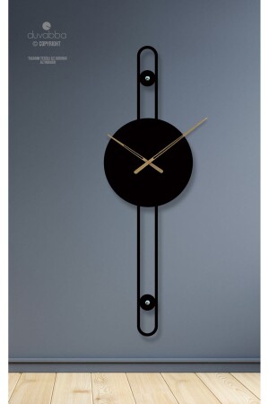 ساعة جدارية مزخرفة عالية من معدني MNZ، ساعة جدارية في غرفة المعيشة كبيرة الحجم DVB-B3 - Duvabba