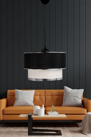 مصباح معلق واحد من شريط MNZ شمعة سوداء بيضاء E119 ES-srt345 - Eslight