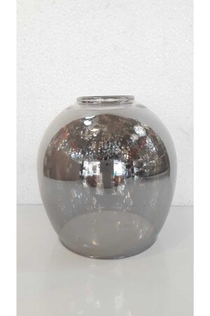 MNZ-دخان لون القبة الشنابل الزجاج E27 (متوسط قطر 12CM، طول 13CM) A01102101 - ADA AVİZE