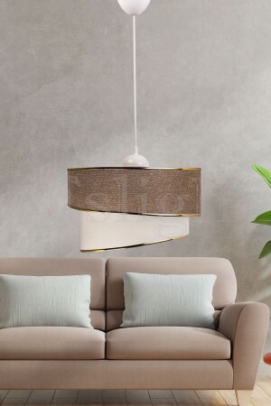 MNZ-رياح عصرية مصباح معلق واحد شمعة خفيفة بنية Eak01 ES-RZGS2 - Eslight