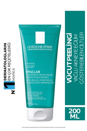جيل تنظيف منقش صغير من MNZ- Effaclar 200 ml وجهه الجسم - La Roche Posay