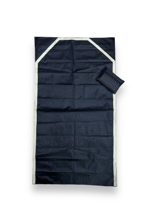 فرشاة صلاة من جيب MNZ مع حقيبة من الجلد مضادة للنزلق أسفل الأسود - Ensarhac-Umre Malzemeleri