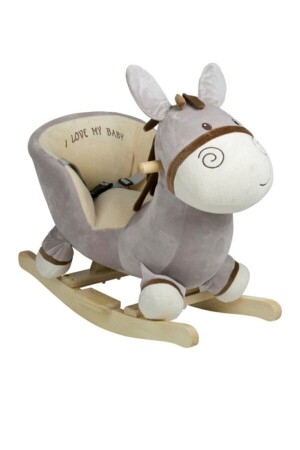 MNZ-خشب ساق بلوش لعبة التجويف الحمار حصان الأسد erp5004 - Baby Go