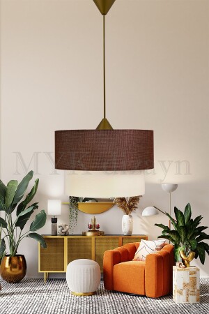 كعكة مصباح المعلقة MNZ شمعة غرفة المعيشة شمعة غرفة النوم شمعة براون شمعة ES-PS09 - Eslight