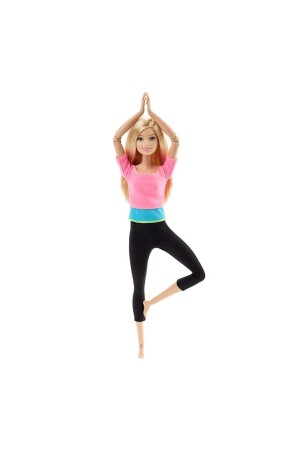 MNZ-دمى الحركة المتنفذة الأشقر - مع القميص الأسود - Barbie