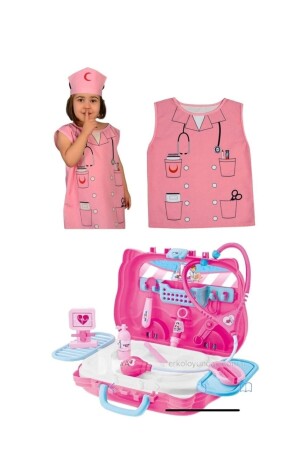 MNZ-المنزل لعب الطبيب الحقيبة المجموعة الطبيب الحقيبة الطبيب سترة المهنية المجموعات الفتيات المجموعات - Saze
