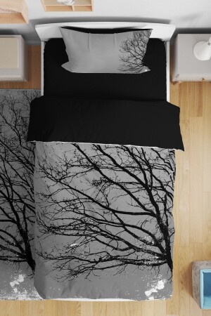 أشكال شجرة أسود MNZ أزياء الأطفال وحيدة الأسرة مجموعة evnev0003 - Evpanya