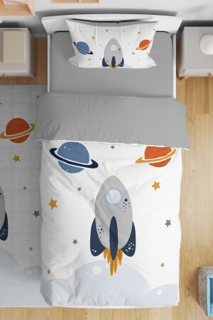 صاروخ MNZ و الفضاء نمط واحد الأطفال الأطفال غطاء غطاء مجموعة evnev00187 - Evpanya