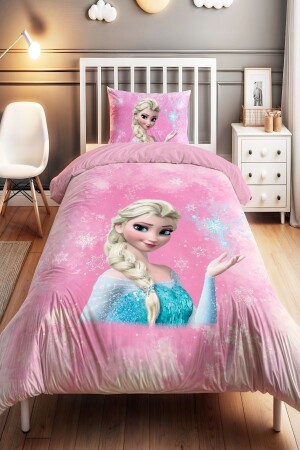 MNZ-الثلج كريستال الوردي اليزا نمط طفل واحد الأطفال غطاء غطاء - Evpanya