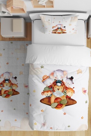 طائرة من طراز MNZ الحيوانات السفاري نمطية طفل واحد الأطفال غطاء غطاء - Evpanya