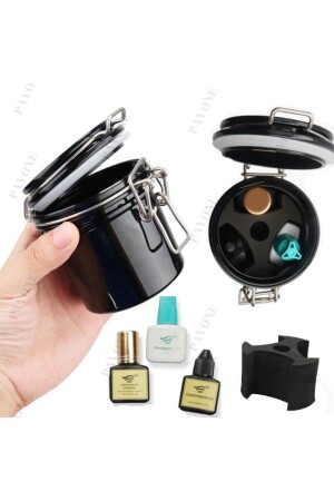 MNZ- Eyelash Adhesive Eyelash Remover مخزن المنتجات السائلة صندوق تخزين الحرير - Pavone