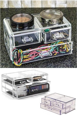 MNZ-مُنظّم كوسمي مع جرابات طاولة تجميل الكريستال الكبيرة منظّم جرابات التنظيم EYIR-2021-KZ105 - Eynel