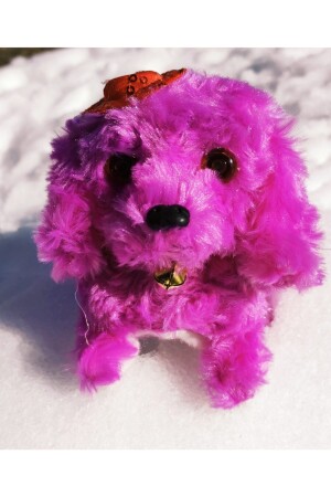 MNZ-الفرتقالي المشي الرفيقة بطارية تعمل كلب البلوش F355 - Mia