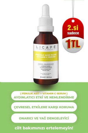 حمض MNZ- ferulic acid + فيتامين سي سيروم 30ml ليكاب046 - Licape