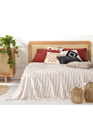 خطوط MNZ- Fine Line حديد مرقق الزنجبيل المزدوج 200x220 سم مرجان 10034258 - English Home