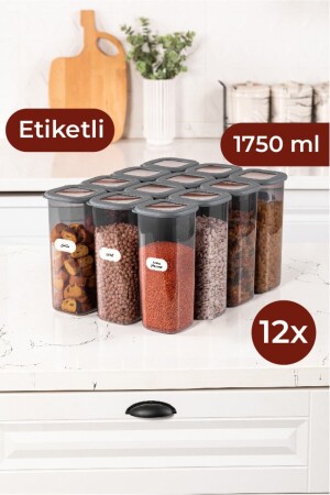 حاوية تخزين الطعام المسموح بها MNZ - Foil Square مخزن الطعام المعدل 12 1.75 حجم كبير الأنتراكيت 12LI-175 - Vienev