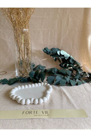 لوحة تقديم الفقاعات السحابية البيضاء المزخرفة MNZ - Forte Vie