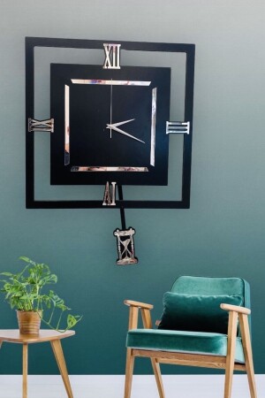 ساعة الممرر من الخشب من نوع MNZ، ساعة الممرر من النواة، ساعة الجدار، ساعة الجدار، ساعة، ساعة الساعه الخشبية - Genel Markalar