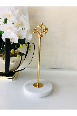 MNZ-مريم ذهبية الذهب ورقية رول مناشفة حاملة مناشفة الرخام رول مناشفة حاملة - GİLLİ STORE