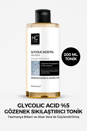 حمض MNZ- Glycolic Acid 5% تأثير التشريع طوني 200 ml 80463 - HC Care