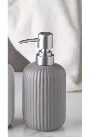 مُنحّي الصابون السائل السيراميكي MNZ - Gray PNK7431 - Pinkev