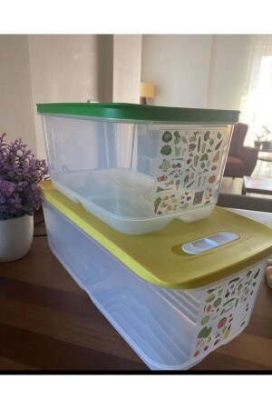 حاوية تخزين MNZ- Greenhouse 4. 4 Lt و 6. 1 L 2 Li - Tupperware