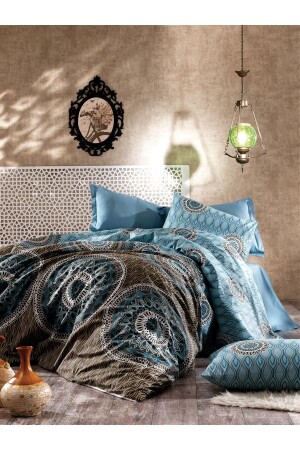 القطن من MNZ - الأوراق المثبتة غطاء الغطاء المكون من القرص المزدوج - الازرق GRM0030 - GARDEN ROOM