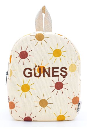 MNZ-[نكتب الاسم الذي تريده] Güneş 0-8 سنوات حقيبة الظهر للأطفال - حقيبة رياض الأطفال - Tosbiş