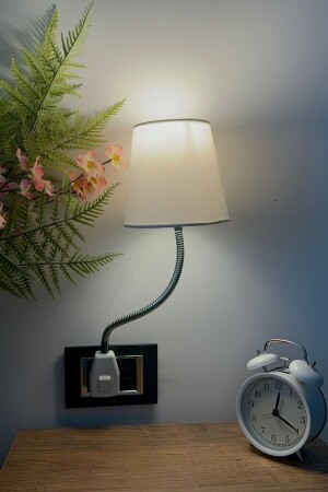 نور الليل من النافذة الأبيض MNZ المرنة الذراع المزخرفة المصباح المرنة الجانب و القراءة المصباح الظل القراءة المصباح - Hangast