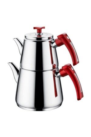 علبة شاي من فولاذ MNZ Hanzade حجم العائلة علبة شاي EMRINTER39 - İnter