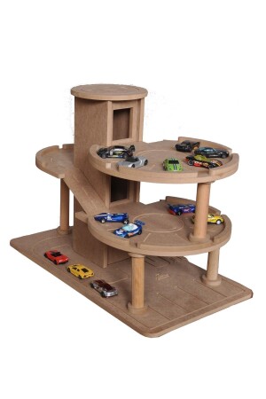 ألعاب موقف السيارات متعددة القبوات من الخشب MNZ - Hedef
