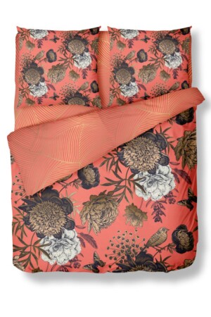 مجموعة غطاء مزدوجة من الزهور الذهبية MNZ - Helen George