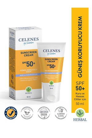 MNZ- Herbal Sunscreen جافة وحساسة الجلد 50+ SPF 50 Ml 5160155 - Celenes by Sweden