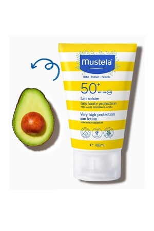 MNZ- High Protection SPF 50 مصبغ للشمس 100 مل - Mustela