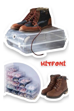 صندوق تخزين الأحذية الشفافة من MNZ - Hitfoni