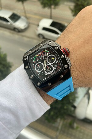 ساعه يد رجالي من الموسم الجديد من MNZ مع سليكون شريط معصومة بالماء كوهبة - Homies