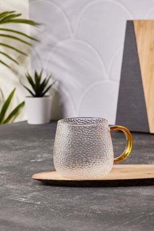 MNZ- Honeycomb Borosilicate Mug 400 مل 153 03. 06. 4781 - Karaca
