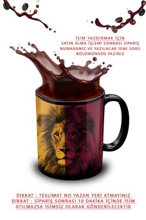 كوب أسد من MNZ - داخل ومعقبها البورتسلين الأسود - كوب كوب خزينة خزينة كوب خزينة hy6 - yhfoto