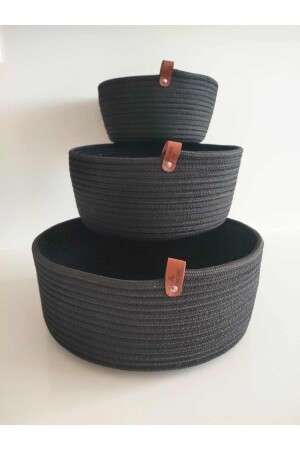 سلة ميكر من نوع MNZ - Jute - مصنوعة يدويا - سلة متعددة الأغراض - منظمة حمام ومطبخ - Bevez Home