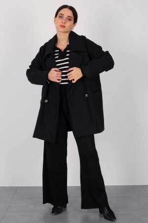 معطف قصير موسمي أسود للمرأة من MNZ - Facette