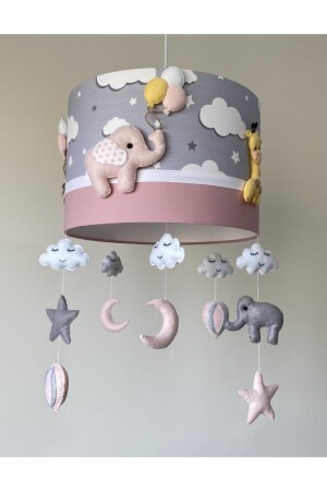 MNZ-فولدر مزيج من الحيوانات تصميم غرفة الأطفال الفتيات شمعة KARISIKPUDRA1 - atölye ay ışığı