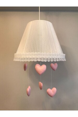 غرفة الأطفال من طراز MNZ صانديلي طليقاً أبيض طليقاً ملفوفاً بنور الوردي - Keçeli parti hayalleri