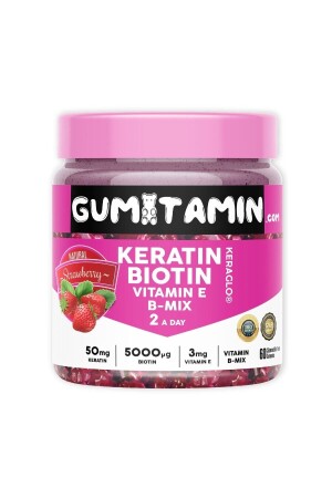 MNZ- Keratin- Biotin 5000 فيتامين الشعر والجلد - Gumitamin