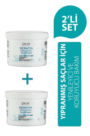 MNZ- Keratin Smooth 2 Pack Mask 500 مل - Okayprofessionnel