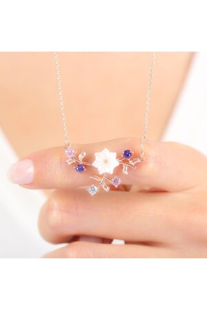 MNZ-ربيع الرياح المغنوليا الزهرة الورودية لون الرزق العنق KL03490-MLV - Mia Vento