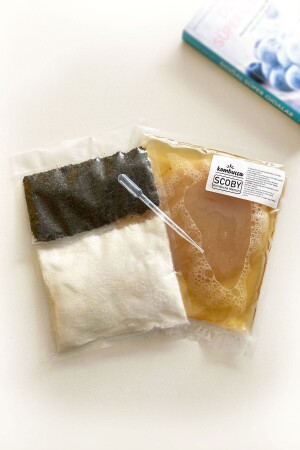 كيت المبتدئة من الكومبوشا العضوية من MNZ كومبوشا سكوبي - كومبوشا - كومبوشا الثقافة الخميرة KL04KIT - Kombuçça