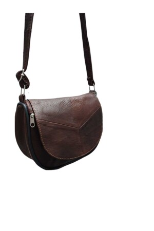 من الجلد الأصلي من MNZ حجم صغير الكتف البني و كيس الرسول KMPC-4 - Erzeno